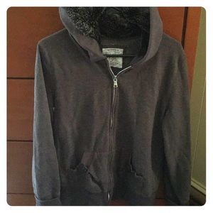 *Sonoma fur lined hooded sweatshirt